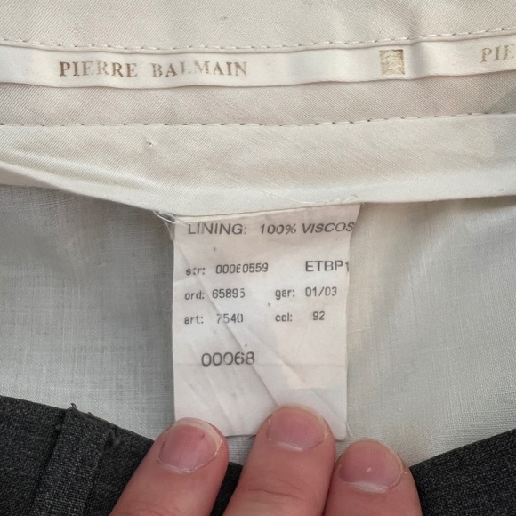 BALMAIN - Vintage and Rare Mens Three Button Suit Made in Italy Size 40R 80% OFF - Picture 11 of 11